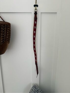 Boys Crimson Belt with Grey Elephant/Alabama